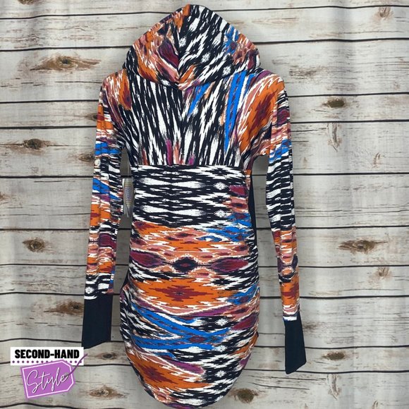 LuLaRoe Tribal-print Lightweight Amber Hoodie - Picture 3 of 4